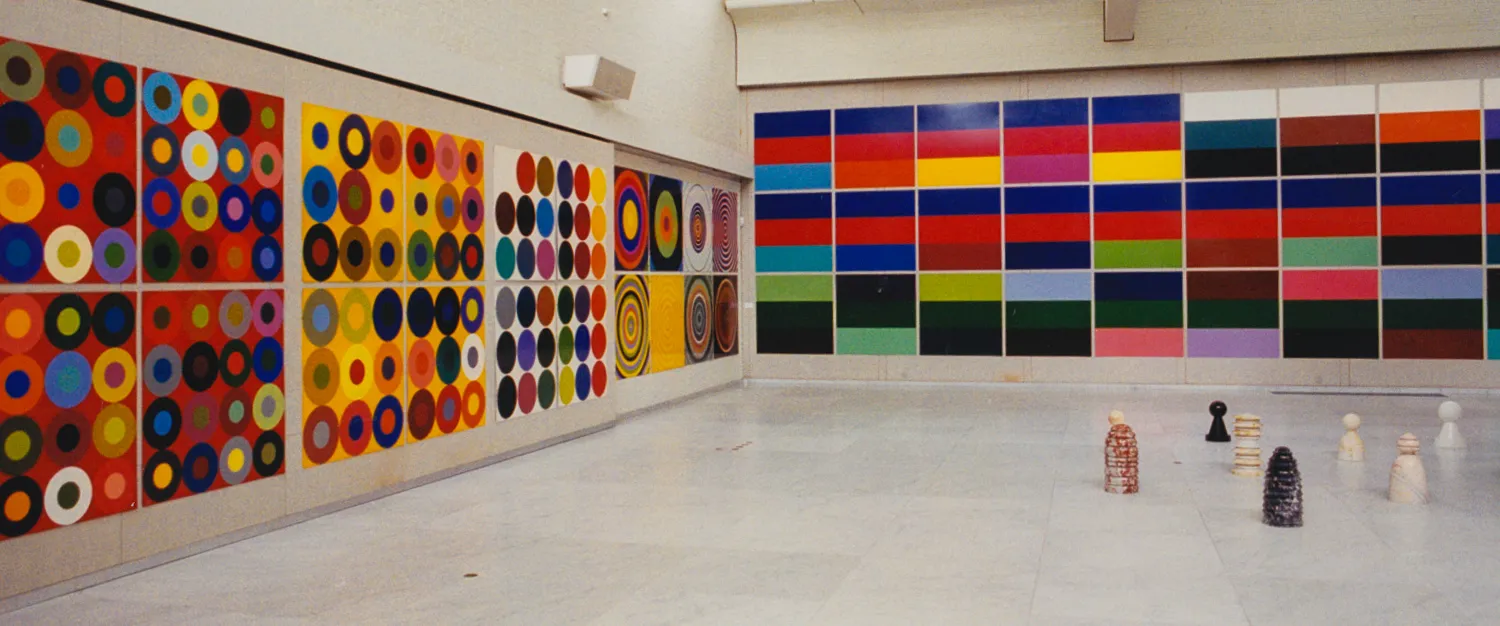 Three-stripe-series with blue and red Nordjyllands Kunstmuseum 2001
