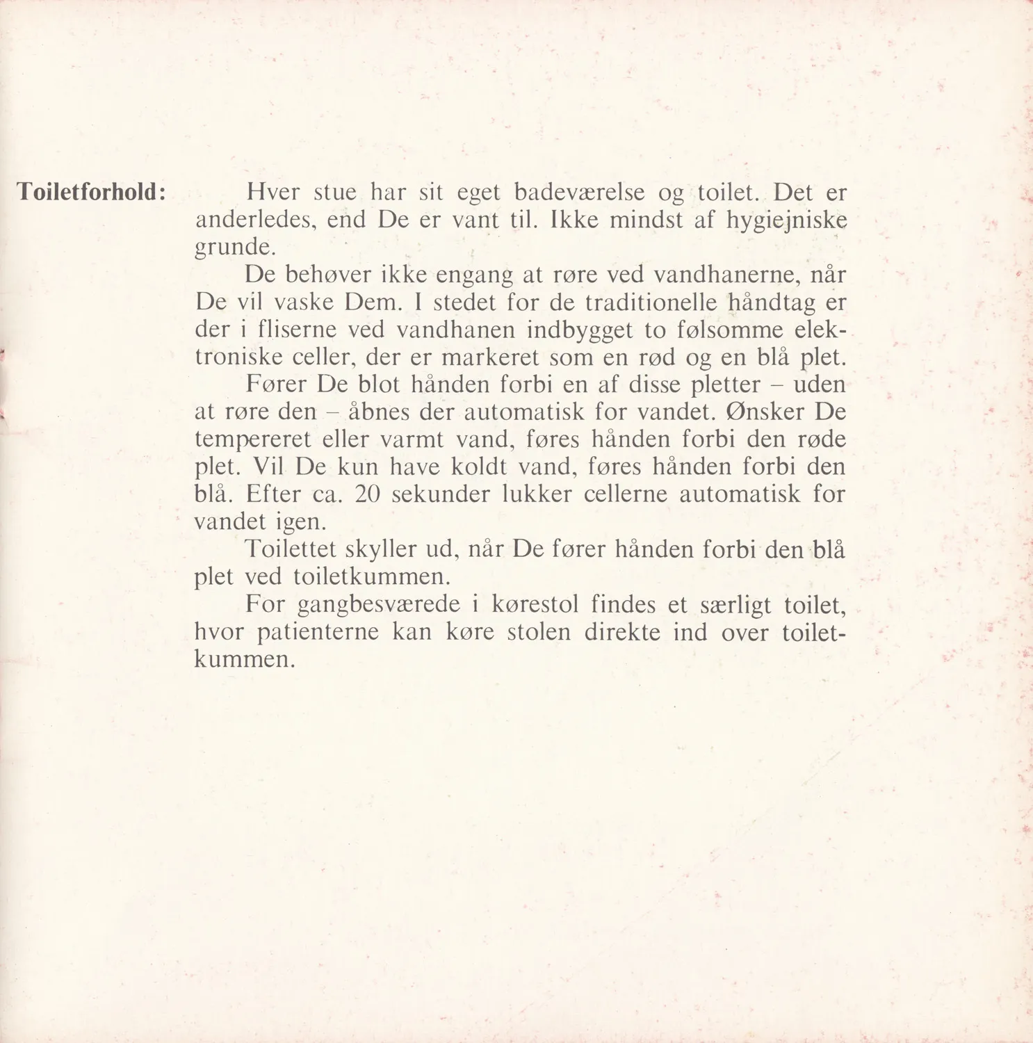 Herlev Test Module, Gentofte Hospital Patient information booklet 1970